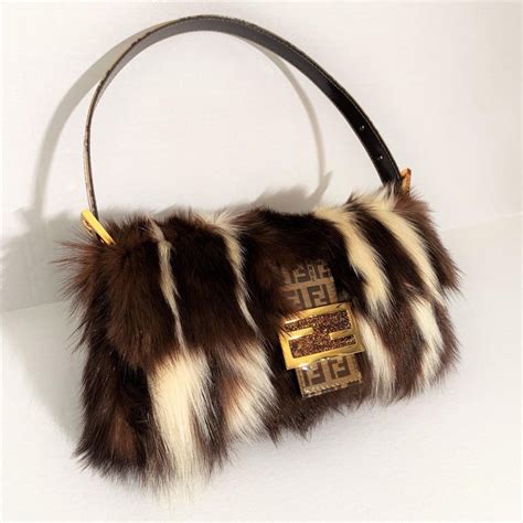 fendi baguette bag fur|farfetch fendi baguette.